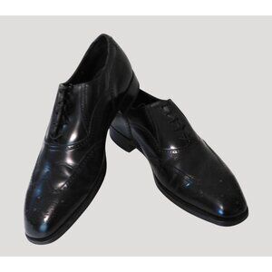 Florsheim Royal Imperial Wingtip Oxford Dress Shoes Mens Size 9E Black Leather